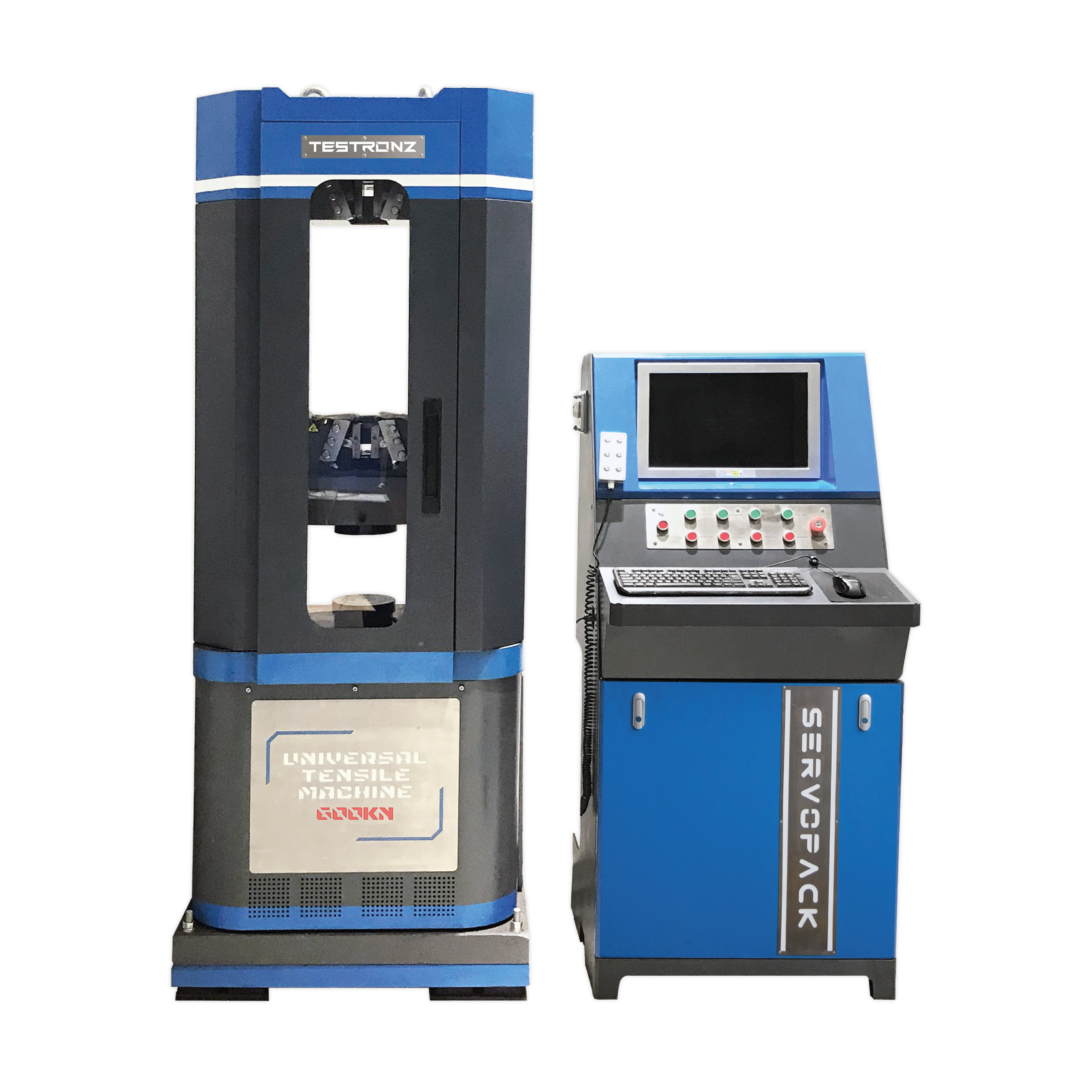 servotec fully automatic universal testing machine 600kn 