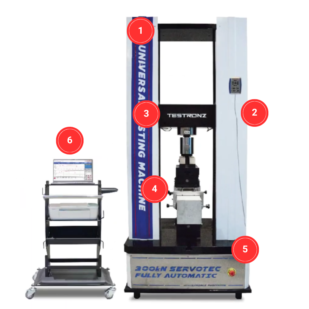 universal testing machine component and parts